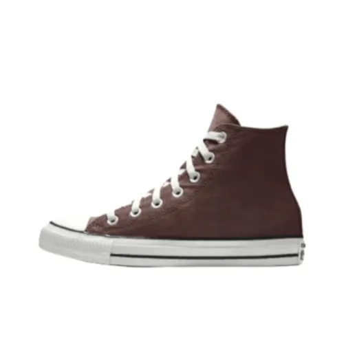 Converse Chuck Износостойкие MID Топ Скейтборд Кроссовки Женские Коричневый Белый