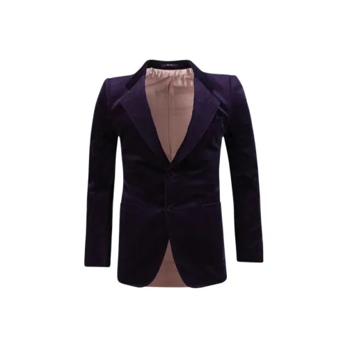 GUCCI Бизнес-костюм мужской фиолетовый