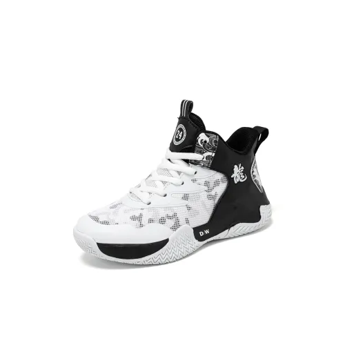 D W Анти KICK Амортизация И Устойчивость К Износу MID Топ Детские Баскетбольные Кроссовки Детские