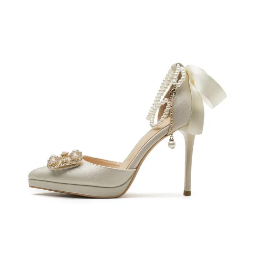 Lanza Низкий каблук Высокие каблуки Женские Абрикос