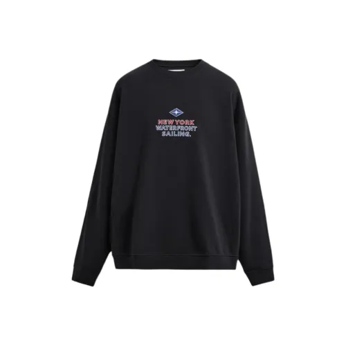 ZARA Морской синий Мужские Свитшоты