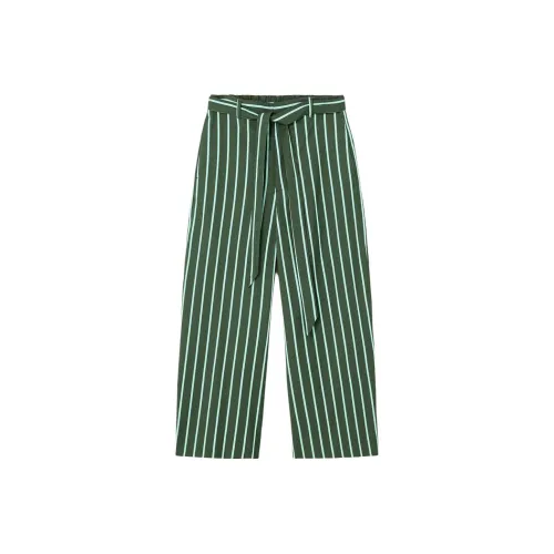 ZARA Темно-зеленые Мужские Повседневные Штаны