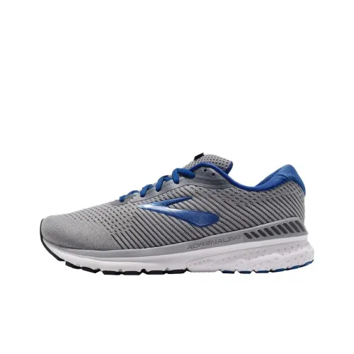 Brooks Adrenaline GTS Износостойкие Низкие Беговые кроссовки Мужские Серый Синий