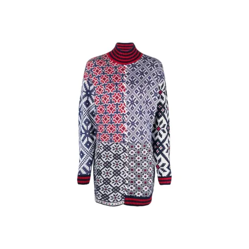Golden Goose Blue Женские Длинные Рукава Платья