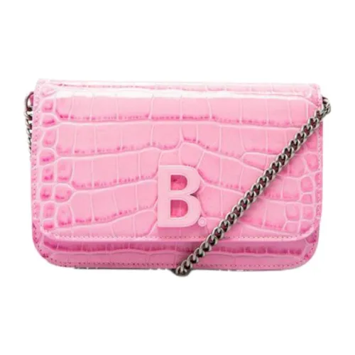 Balenciaga Однотонная Сумка через плечо Женская Розовая