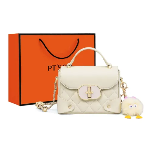 PT'SON Сумка через плечо из коровьей кожи сумка обычная женская цвет экрю