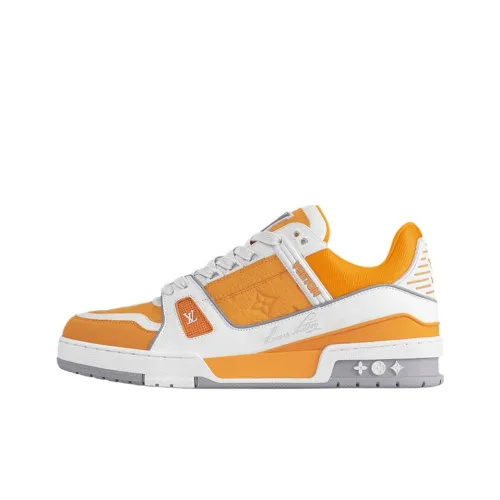 LOUIS VUITTON Тренер Low Топ Скейтборд Кроссовки Мужские Желтые