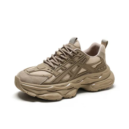 Волки • Семья QUNLANGSHIJIA Амортизация и Дышащий Низкий Топ Повседневный Мужской Хаки