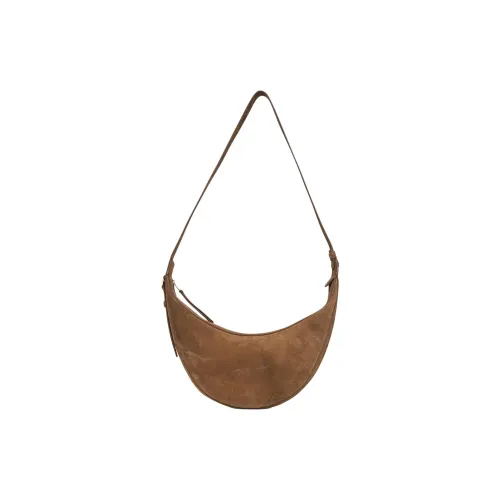 KHAITE Телячья кожа Сумка через плечо Маленькая Женская Коричневая