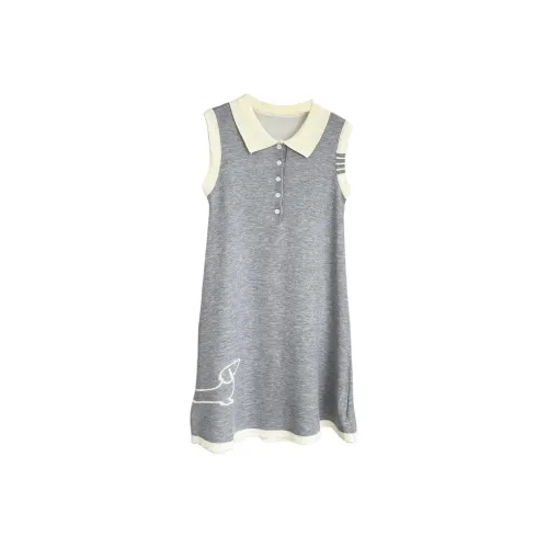 VKXOW Серые Женские Платья без рукавов