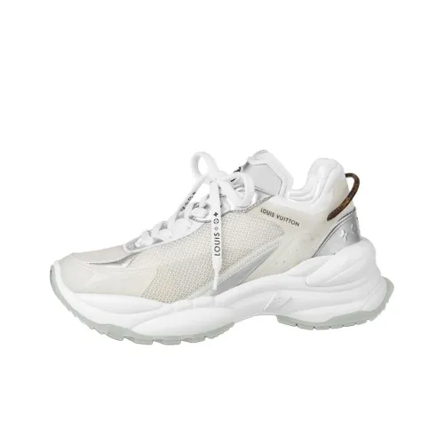 LOUIS VUITTON Run 55 Амортизация Низкий Топ Спортивная Повседневная Обувь Женская Экрю