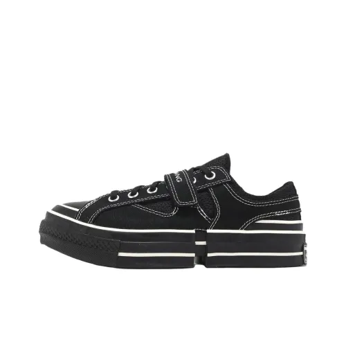 Feng Chen Wang Converse Co Бренд Скейтборд Кроссовки Низкие Топ Черные Унисекс