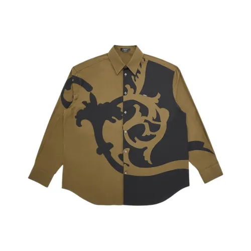 VERSACE Коричневые Мужские Рубашки