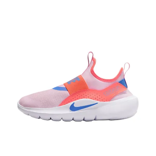Nike Flex Runner Амортизация Низкий Топ Детские Беговые Кроссовки Розовый Оранжевый Белый Подростки