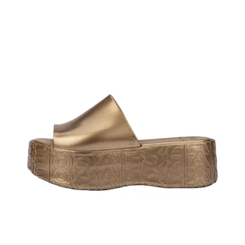 MARC JACOBS x Melissa Устойчивые к истиранию Слипоны Женские Золотые