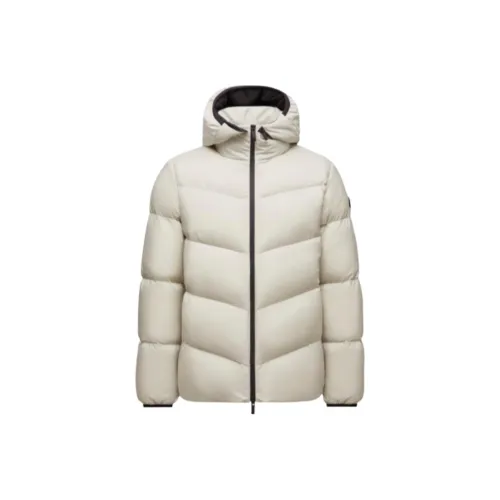 Moncler Forez С капюшоном Короткий пуховик Мужской Лаймово-серый