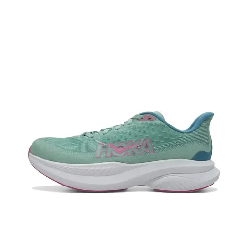 HOKA ONE ONE MACH 6 Устойчивый к истиранию Низкий Топ Повседневные Беговые кроссовки Мужские Зеленые