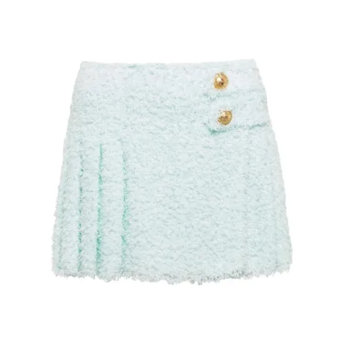 BALMAIN Циановый Женские Повседневные Длинные Юбки