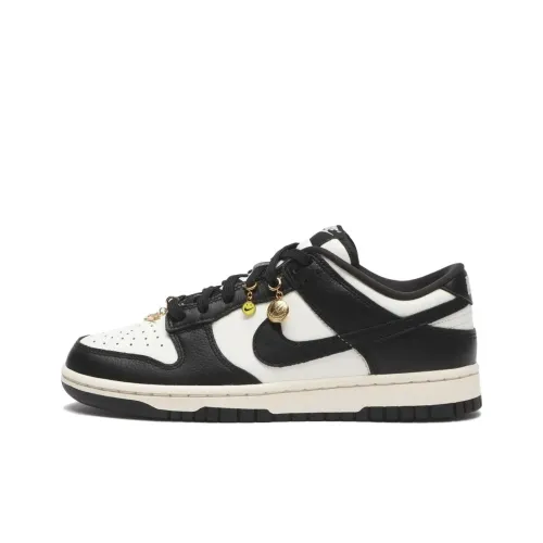 Nike Dunk Скейтборд Кроссовки Низкие Черные/Белые Женские