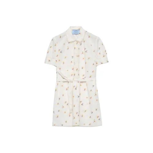 PRADA Короткое платье с короткими рукавами женское
