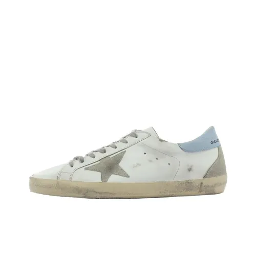 Golden Goose Супер Звезда Стильные Скейтбординги Женские Белые Потертые