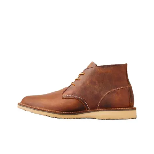 Red Wing Мужские повседневные туфли MID Топ Коричневый Мужской