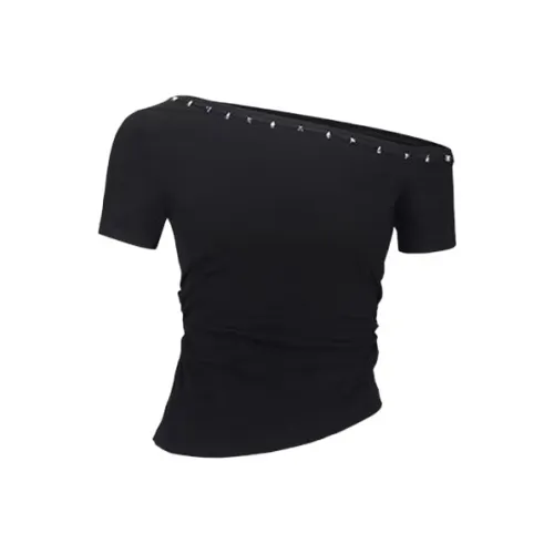 MOONCORE Черные Женские Футболки