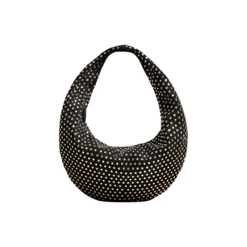 KHAITE Телячья кожа Сумка через плечо Средняя Женская Черная