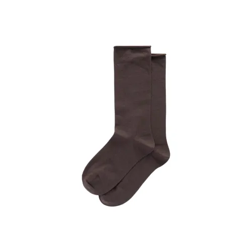 BRUNELLO CUCINELLI 1 шт Темно-кофейный Женские Носки MID до икры