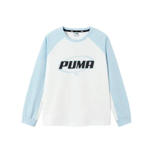PUMA Сине-белый Тон 00381 Kids T Рубашки