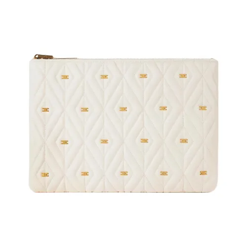 Elisabetta Franchi Синтетический материал Клатч Женские Масло