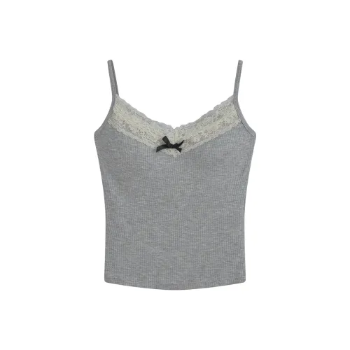 UYH с накладками бант укороченный облегающий крой без рукавов топ женский