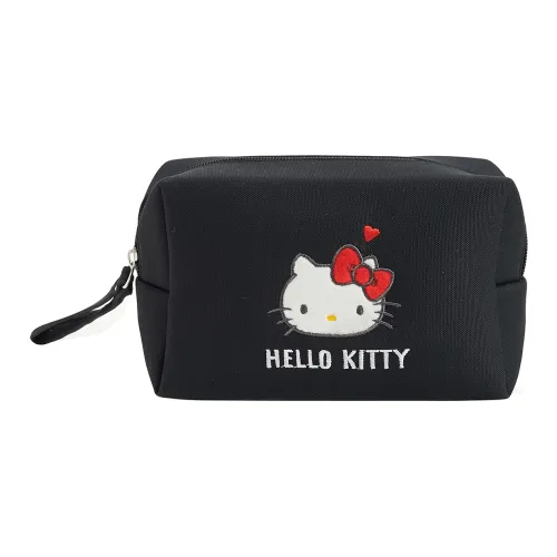 Sanrio Hello Kitty Холст Clutch Косметичка Органайзер для путешествий Женский Черный