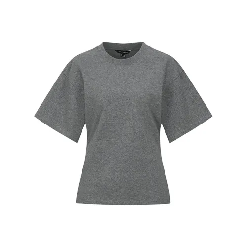 URBAN REVIVO Темно-серый Вересковый серый Женские футболки