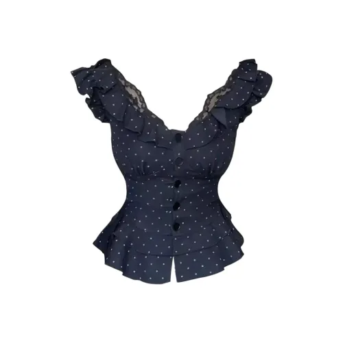 SKYA Темно-синие Женские футболки