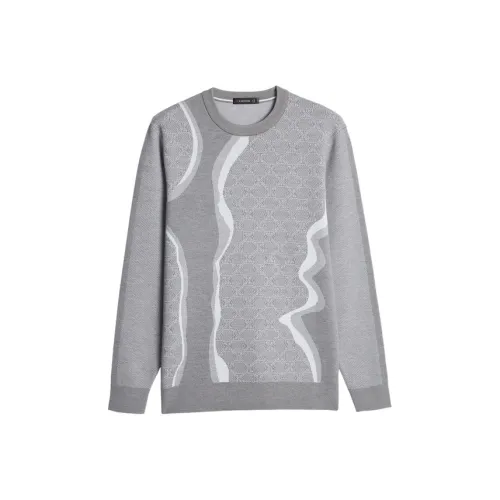 K BOXING Светло-серый Мужские Свитера