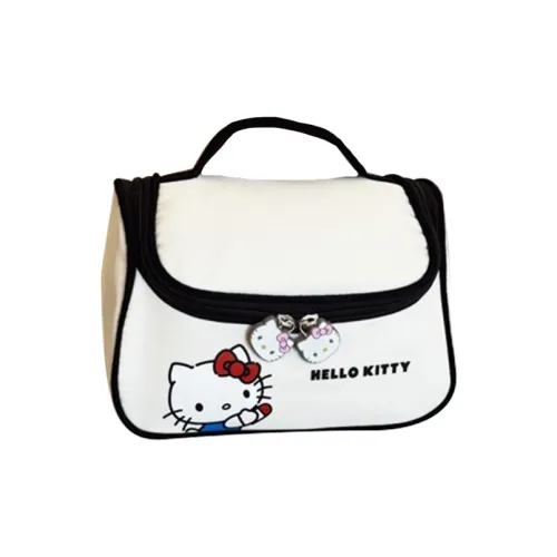 Sanrio Hello Kitty Холст Путешествие Сумка для хранения Женская Белый Черный