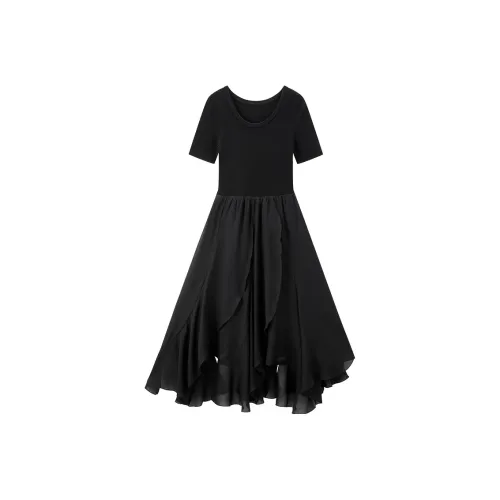 PEACEBIRD Короткий рукав Платье Женское