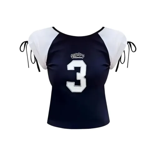 CHARM GLOW Темно-синие Женские футболки