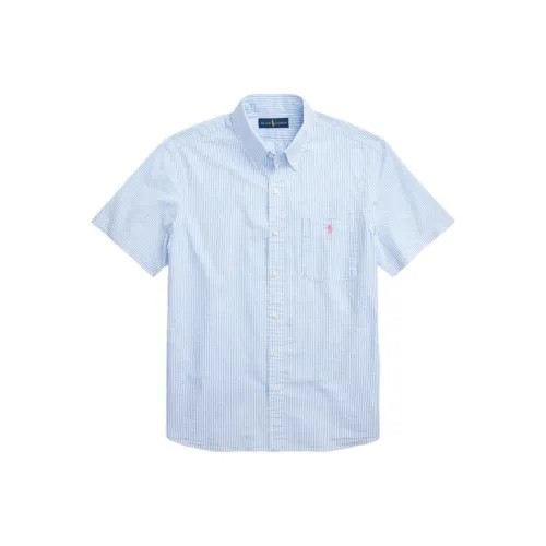 Polo Ralph Lauren Blue Men's Shirts Поло Ralph Lauren Синие Мужские Рубашки
