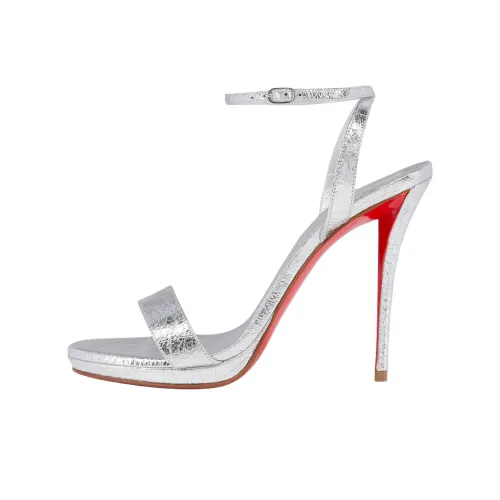 CL MISS Z one Ремень Сандалии 12cm Женские Серебряные