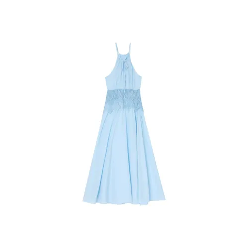 ZXZA Небесно-голубые Женские Платья без рукавов