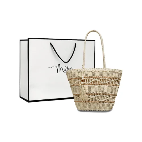 MILLIE'S Ткань Сумка Сумка через плечо Стандартная Женская Экрю