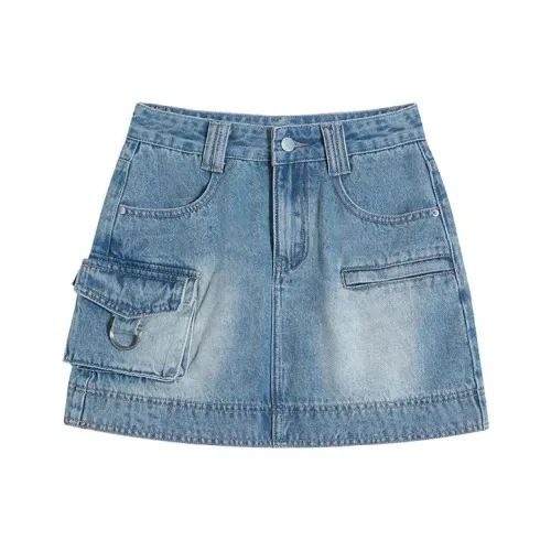 Белый медведь Джинсовые короткие юбки Женские