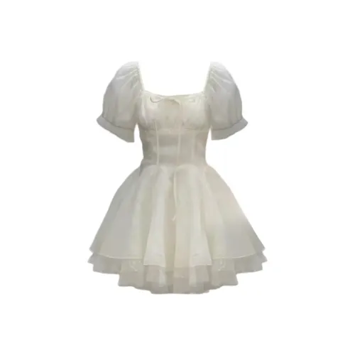 PZGE Короткий рукав Платье Женское