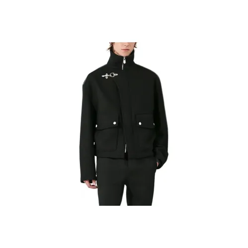 HERMES RECTO VERSO Straight Cut Куртка Куртки Пальто Мужской Черный