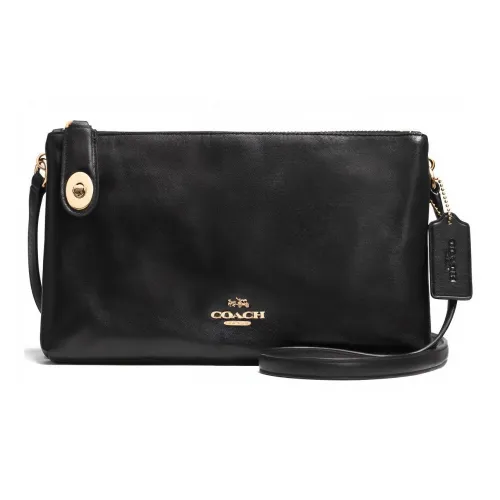 COACH Crosby Коровья кожа Сумка через плечо Средняя Женская Черная