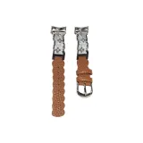 Волновой узор, зернистая кожа, личи, ремень - коричневый