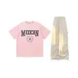 Комплект одежды (Розовый топ + Абрикосовые штаны)