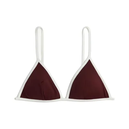 H&M Бордово-красный/Белый Женские Бикини